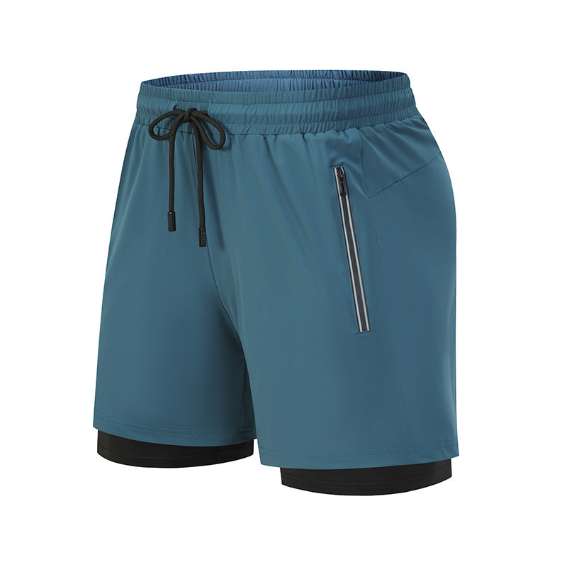 Sport shorts with underlayer