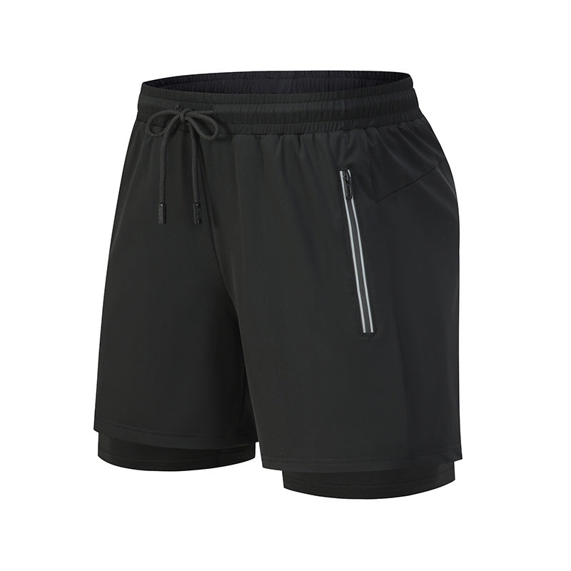 Sport shorts with underlayer